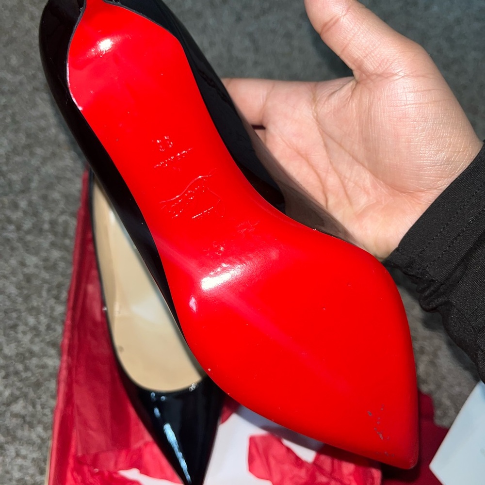 Christian Louboutin Black Patent Heels - Picture 3 of 6